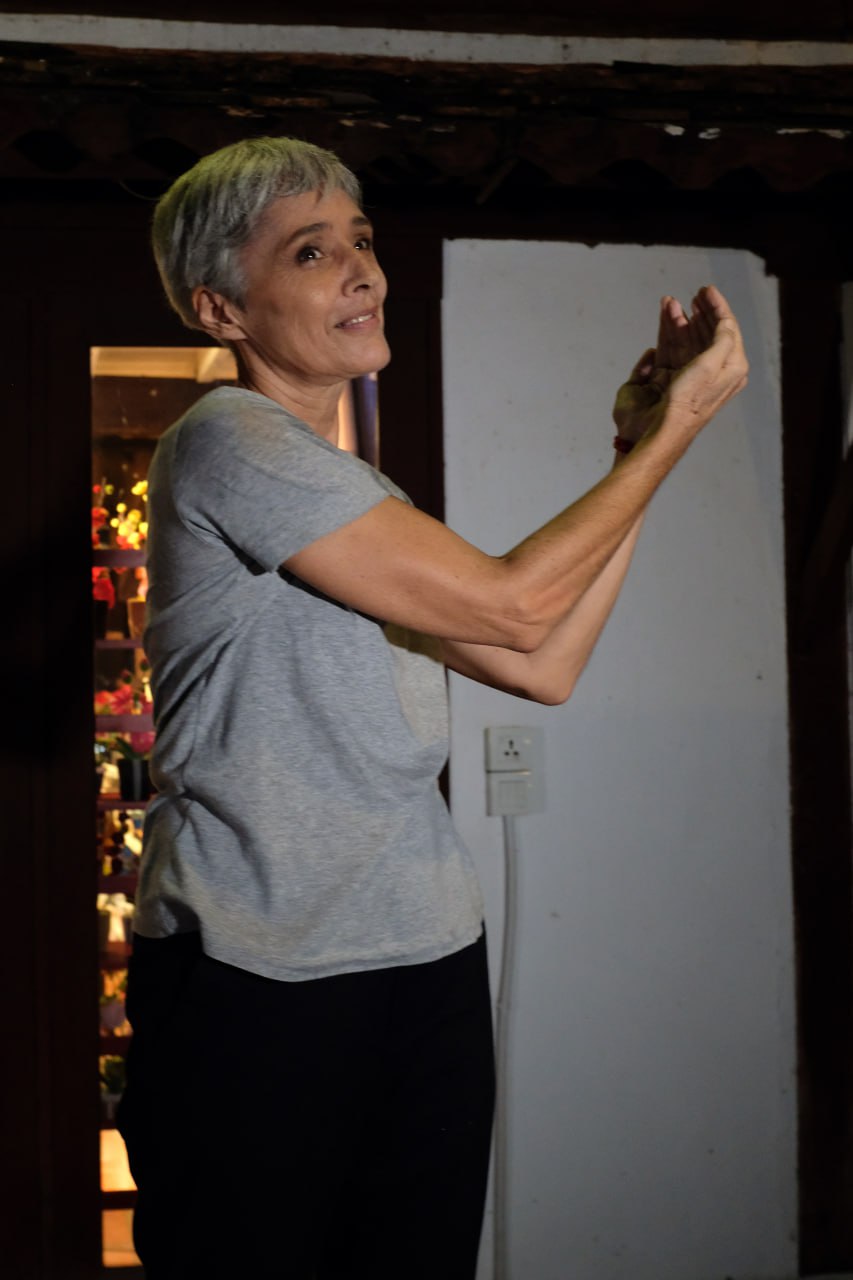 Performer expressing emotion